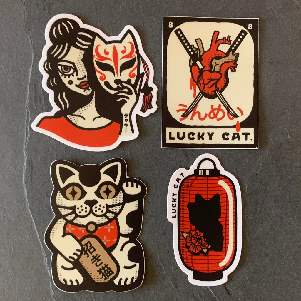 LC STICKER PACK – LUCKY CAT COLLECTIVE